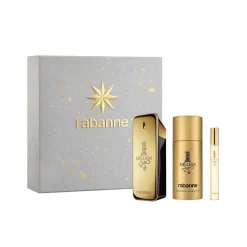 Homme Rabanne Coffret Parfum Homme^1 Million - Coffret Noël 2025 Eau de Toilette 100 ml + Déodorant 150 ml + Format Voyage 10 ml