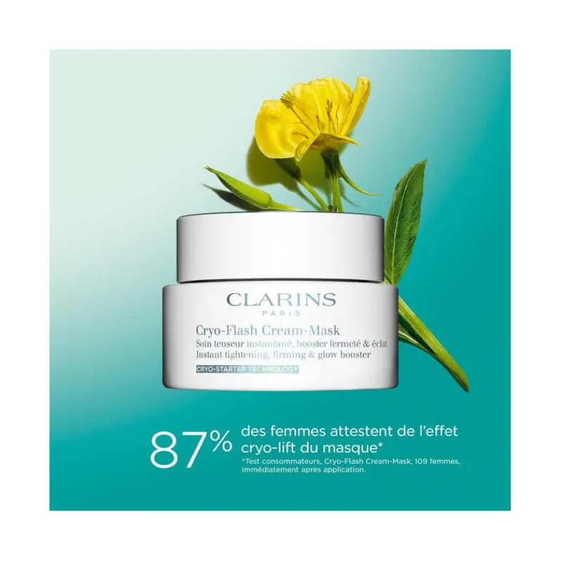Clarins Visage^Cryo-Flash Masque-Crème Effet lift immédiat, Fermeté & éclat