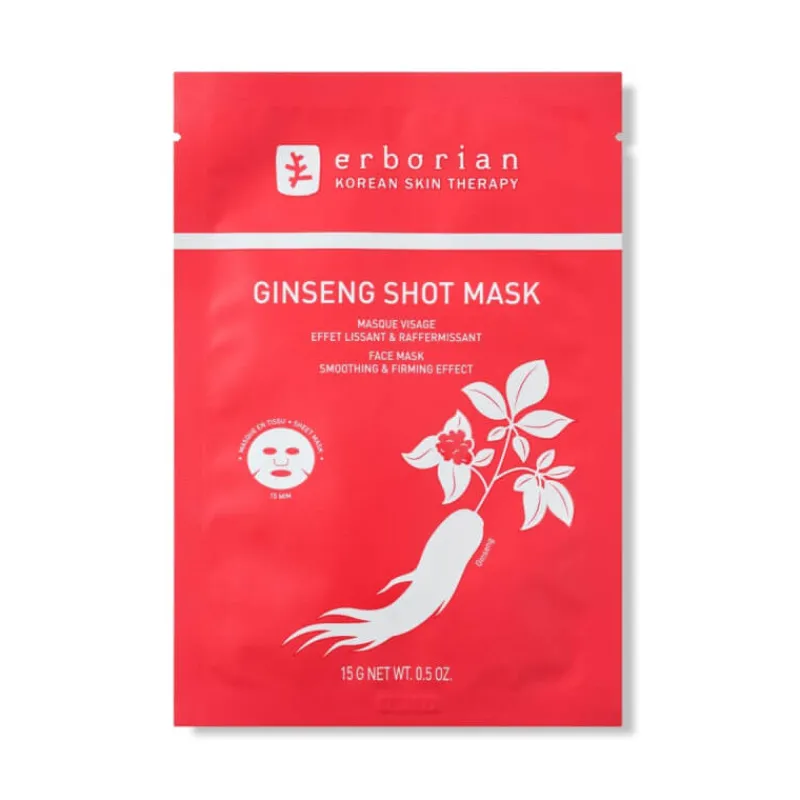 Erborian Visage^Ginseng Shot Mask Masque Visage Effet Lissant & Raffermissant