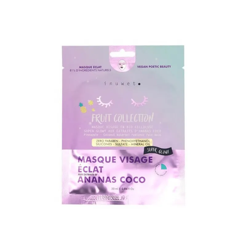 Inuwet Visage^Masque Fruit Collection Ananas Coco
