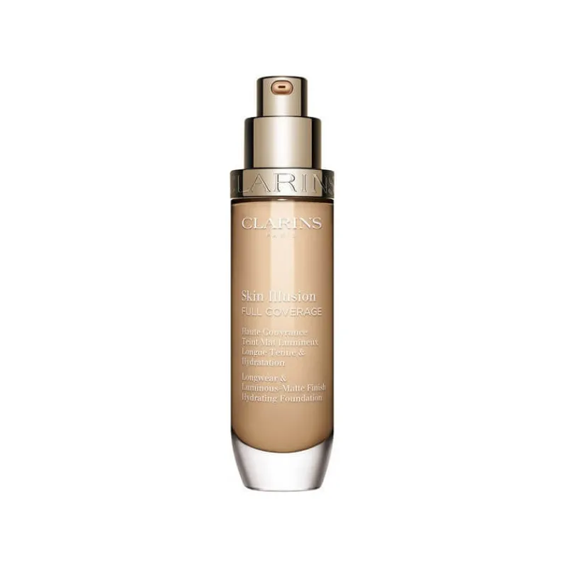 Clarins Teint^Skin Illusion Full Coverage Haute Couvrance Teint Mat Lumineux Longue Tenue